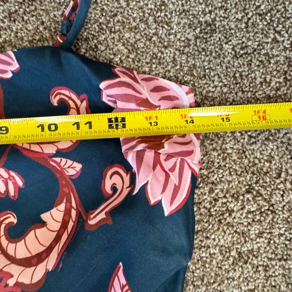 Farm Rio NWT Women's Size XS Flower Delicacy Paisley Slip Dress Y2K Retro $210 - Picture 11 of 13